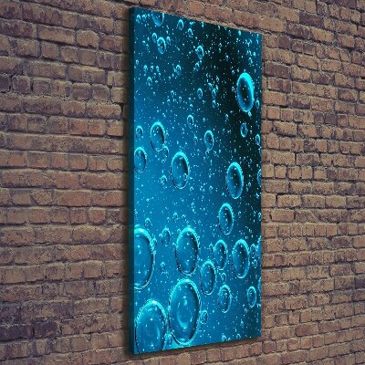 Stampa quadro su tela verticale Bolle sott'acqua