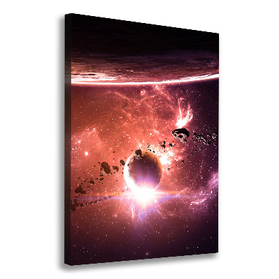 Stampa quadro su tela verticale Galassia