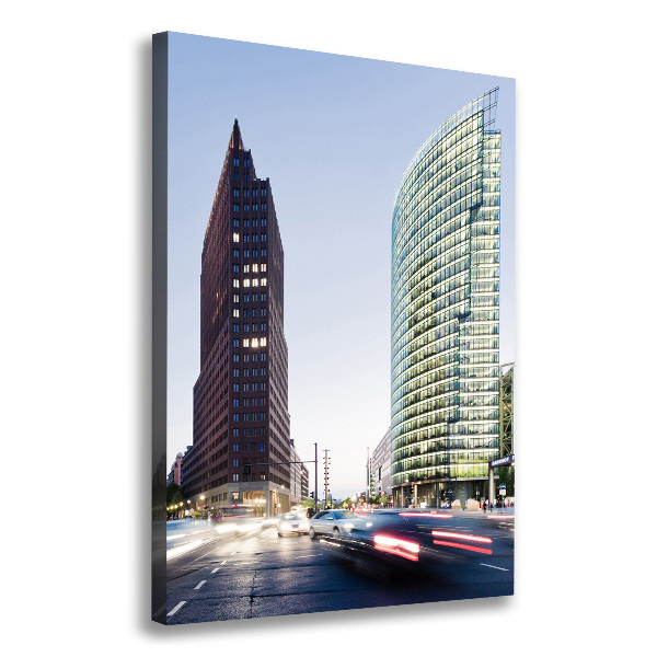 Quadro foto su tela verticale Grattacieli