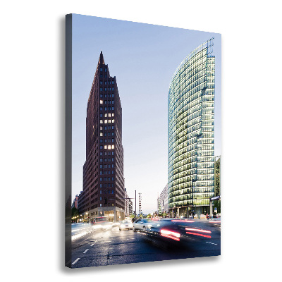 Quadro foto su tela verticale Grattacieli