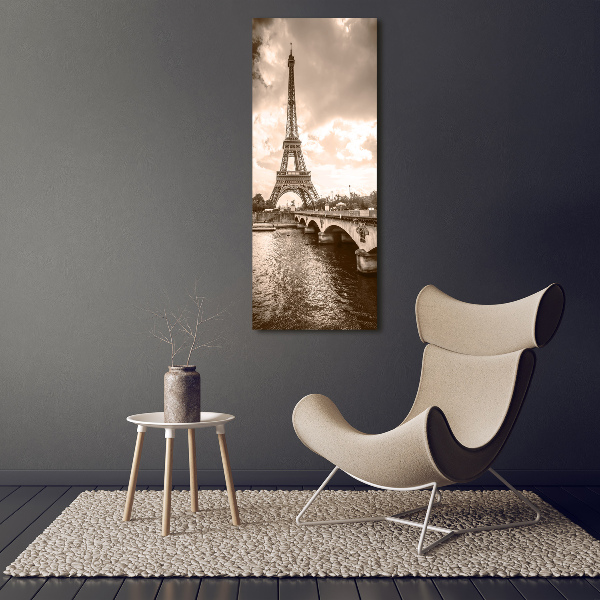 Quadro su tela canvas verticale Torre Eiffel Parigi