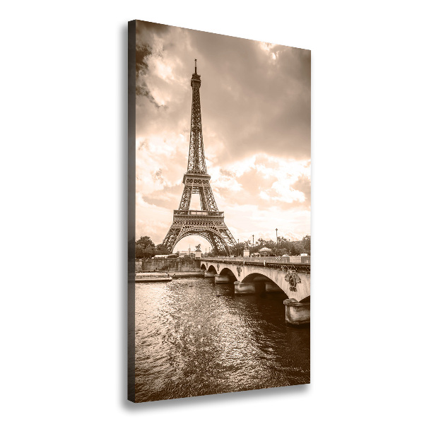Quadro su tela canvas verticale Torre Eiffel Parigi