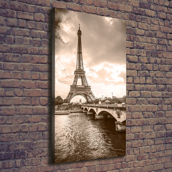 Quadro su tela canvas verticale Torre Eiffel Parigi