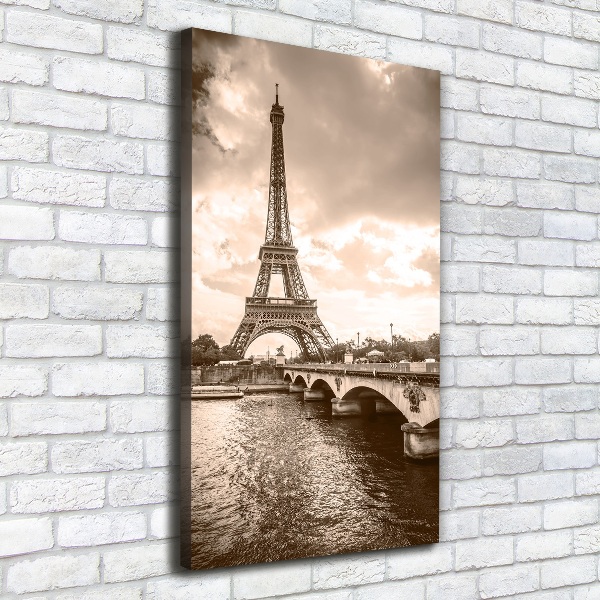 Quadro su tela canvas verticale Torre Eiffel Parigi