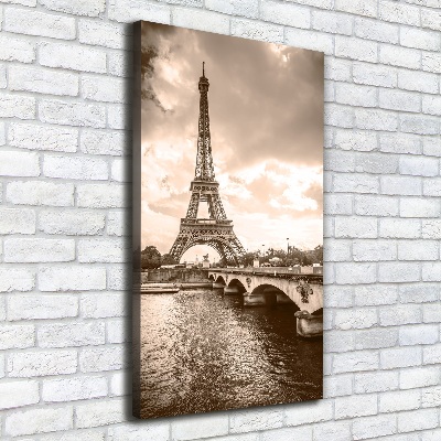 Quadro su tela canvas verticale Torre Eiffel Parigi