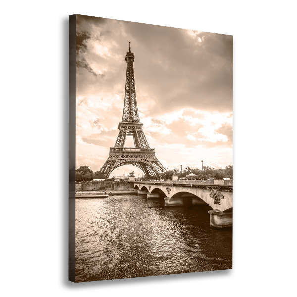 Quadro su tela canvas verticale Torre Eiffel Parigi