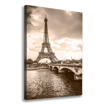 Quadro su tela canvas verticale Torre Eiffel Parigi