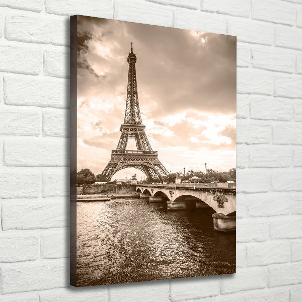 Quadro su tela canvas verticale Torre Eiffel Parigi
