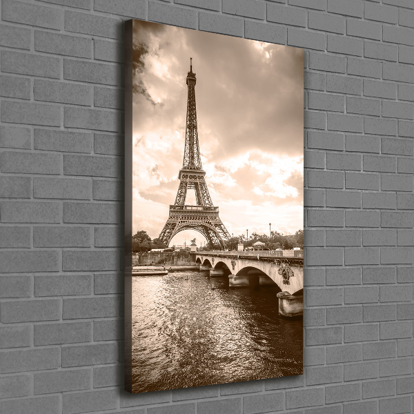 Quadro su tela canvas verticale Torre Eiffel Parigi