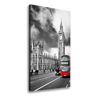 Stampa quadro su tela verticale Big Ben di Londra