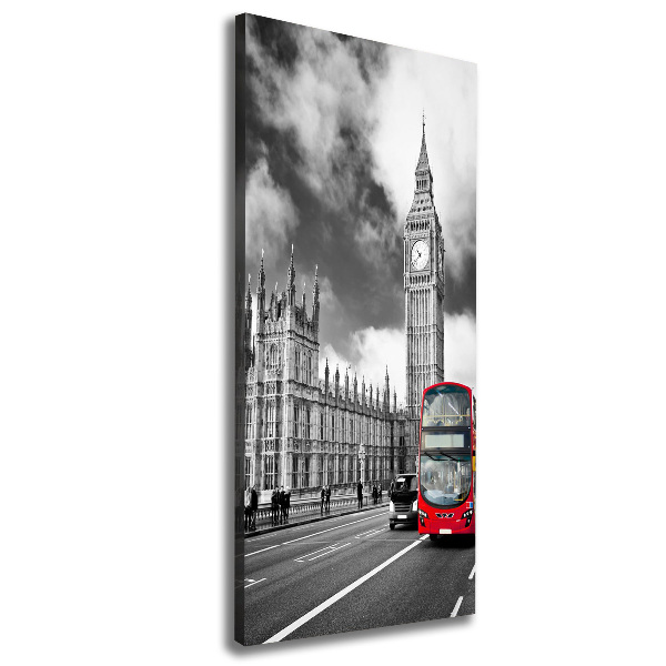 Stampa quadro su tela verticale Big Ben di Londra