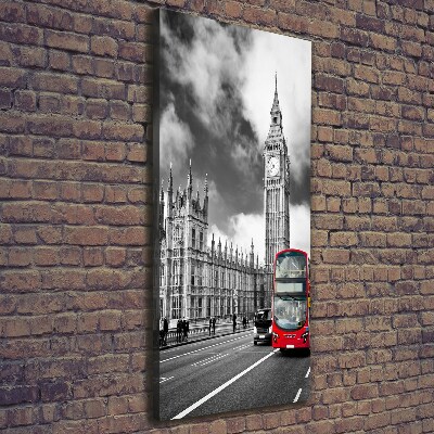 Stampa quadro su tela verticale Big Ben di Londra