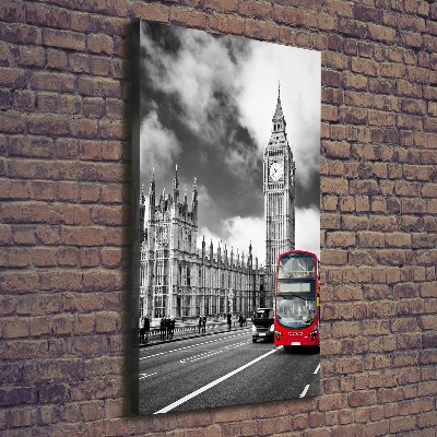 Stampa quadro su tela verticale Big Ben di Londra