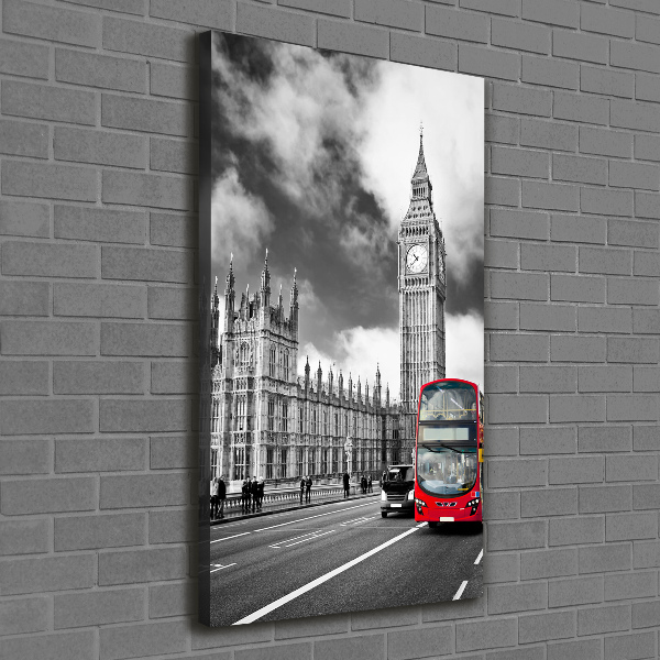 Stampa quadro su tela verticale Big Ben di Londra
