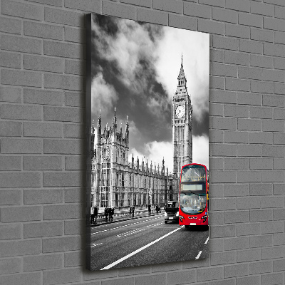 Stampa quadro su tela verticale Big Ben di Londra