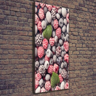 Stampa quadro su tela verticale Frutta congelata