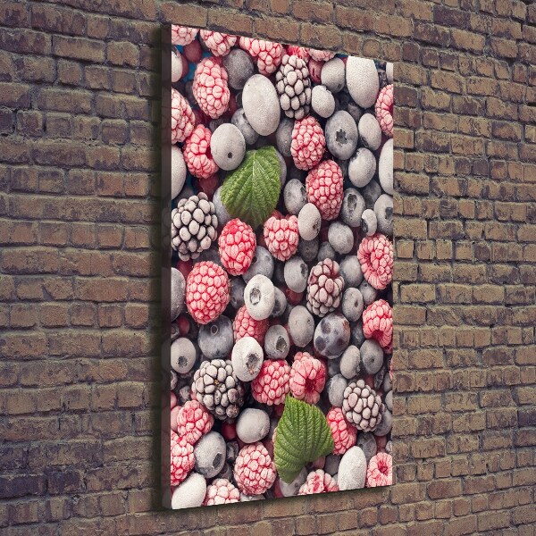 Stampa quadro su tela verticale Frutta congelata