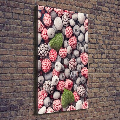 Stampa quadro su tela verticale Frutta congelata