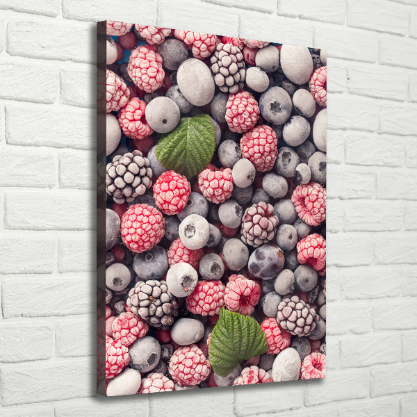 Stampa quadro su tela verticale Frutta congelata