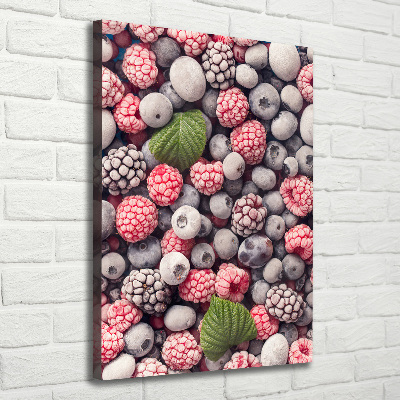 Stampa quadro su tela verticale Frutta congelata