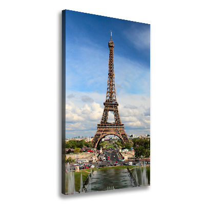 Quadro foto su tela verticale Torre Eiffel Parigi