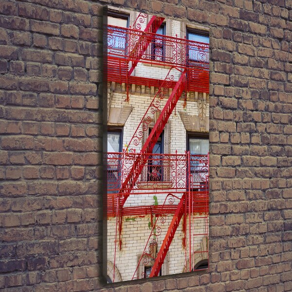 Quadro su tela canvas verticale Casa popolare italiana