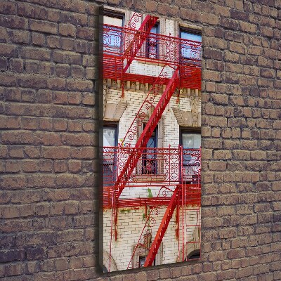 Quadro su tela canvas verticale Casa popolare italiana