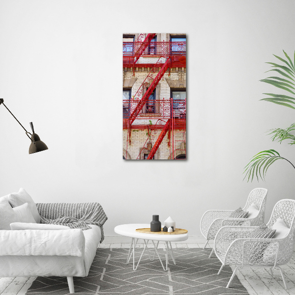 Quadro su tela canvas verticale Casa popolare italiana