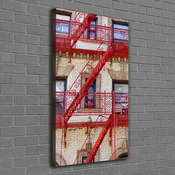 Quadro su tela canvas verticale Casa popolare italiana