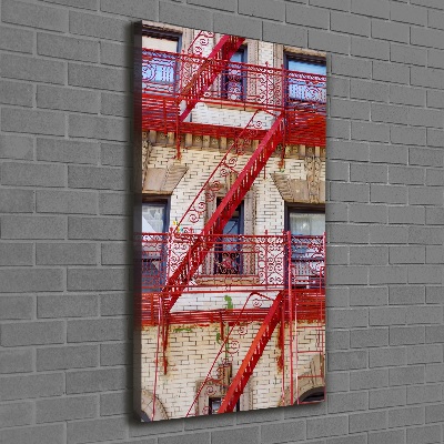 Quadro su tela canvas verticale Casa popolare italiana