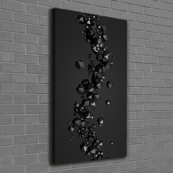 Quadro su tela canvas verticale Astrazione 3D
