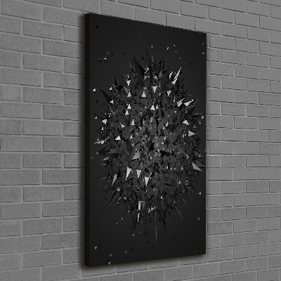 Stampa quadro su tela verticale Astrazione 3D