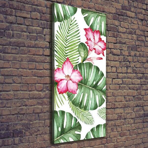 Quadro su tela canvas verticale Modello hawaiano