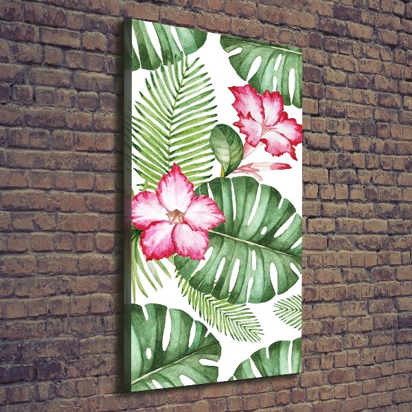 Quadro su tela canvas verticale Modello hawaiano
