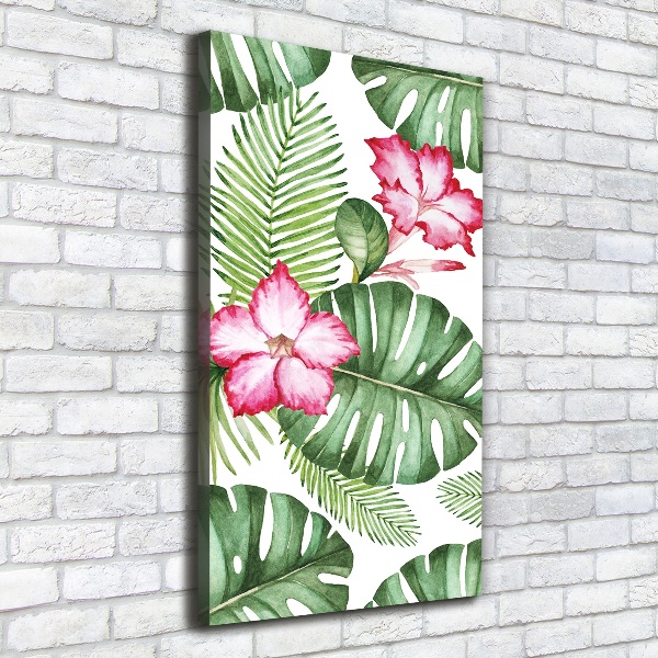 Quadro su tela canvas verticale Modello hawaiano