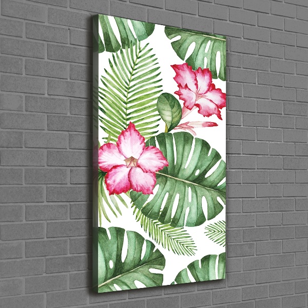 Quadro su tela canvas verticale Modello hawaiano