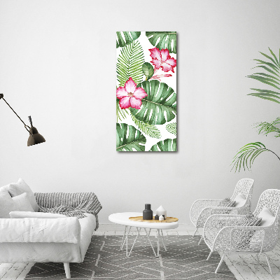 Quadro su tela canvas verticale Modello hawaiano