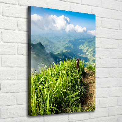 Stampa quadro su tela verticale Sentiero di montagna