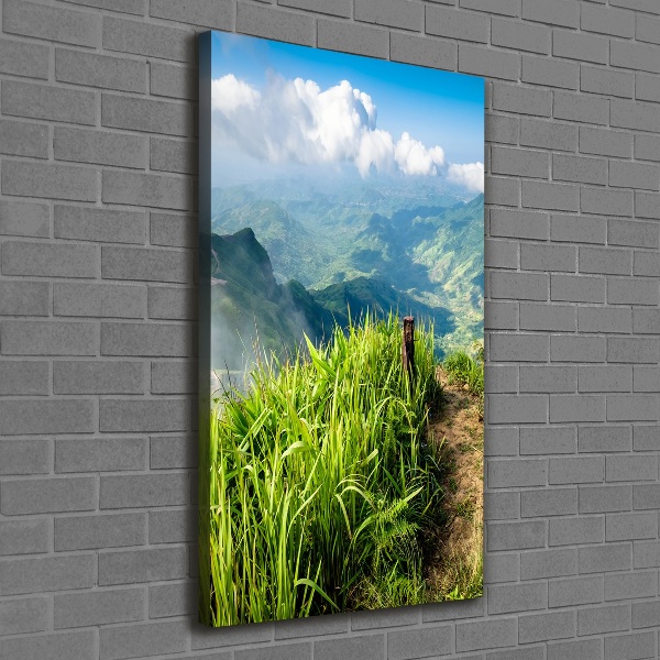 Stampa quadro su tela verticale Sentiero di montagna