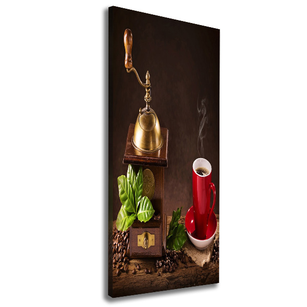 Quadro su tela canvas verticale Macinacaffè