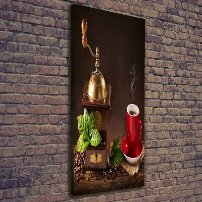 Quadro su tela canvas verticale Macinacaffè