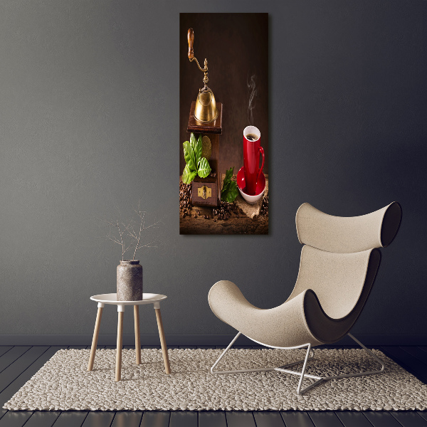 Quadro su tela canvas verticale Macinacaffè