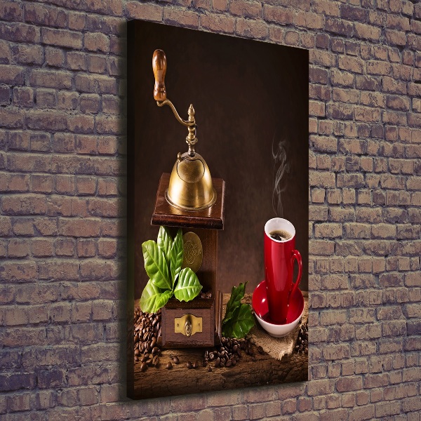 Quadro su tela canvas verticale Macinacaffè