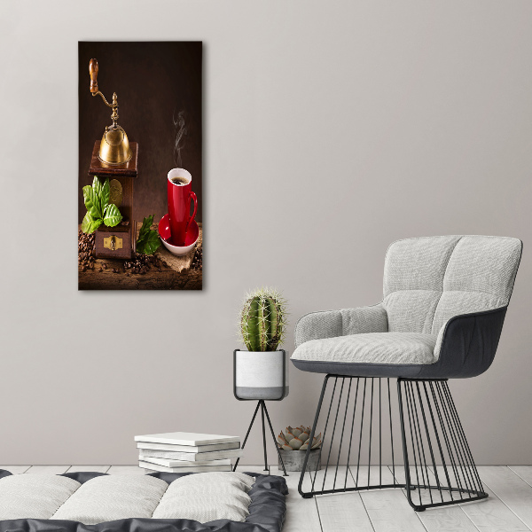 Quadro su tela canvas verticale Macinacaffè