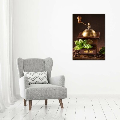 Quadro su tela canvas verticale Macinacaffè