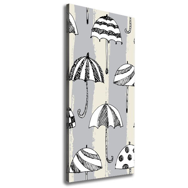 Stampa quadro su tela verticale Ombrelli