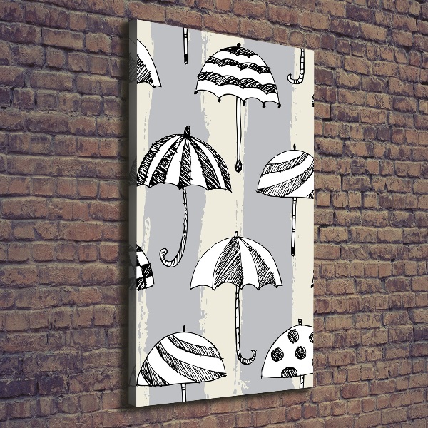 Stampa quadro su tela verticale Ombrelli