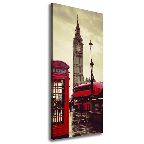 Quadro su tela canvas verticale Big Ben di Londra