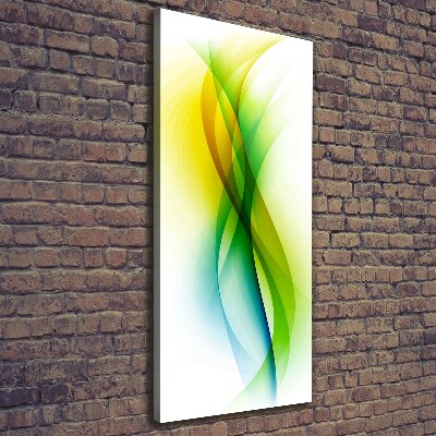 Quadro su tela canvas verticale Onde astratte