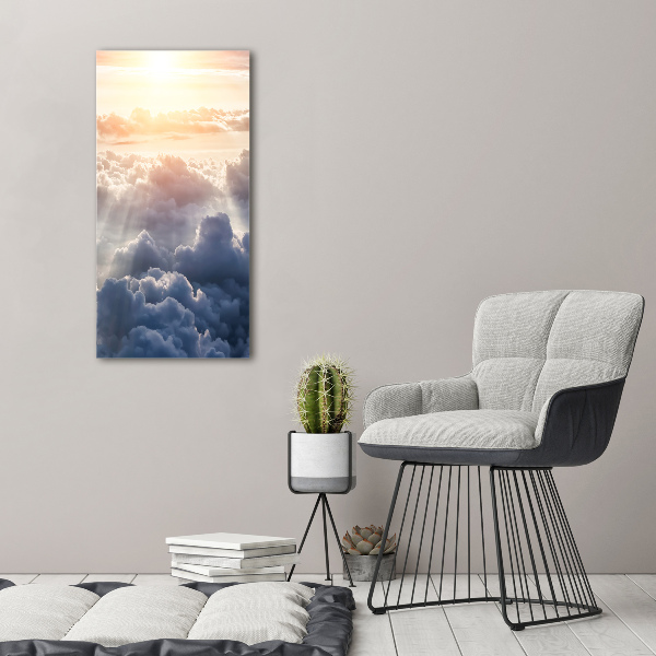 Quadro su tela canvas verticale Volo sopra le nuvole